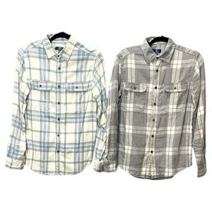 George Plaid Flannel Button Up Long Sleeve Shirts- Incredibly Soft!